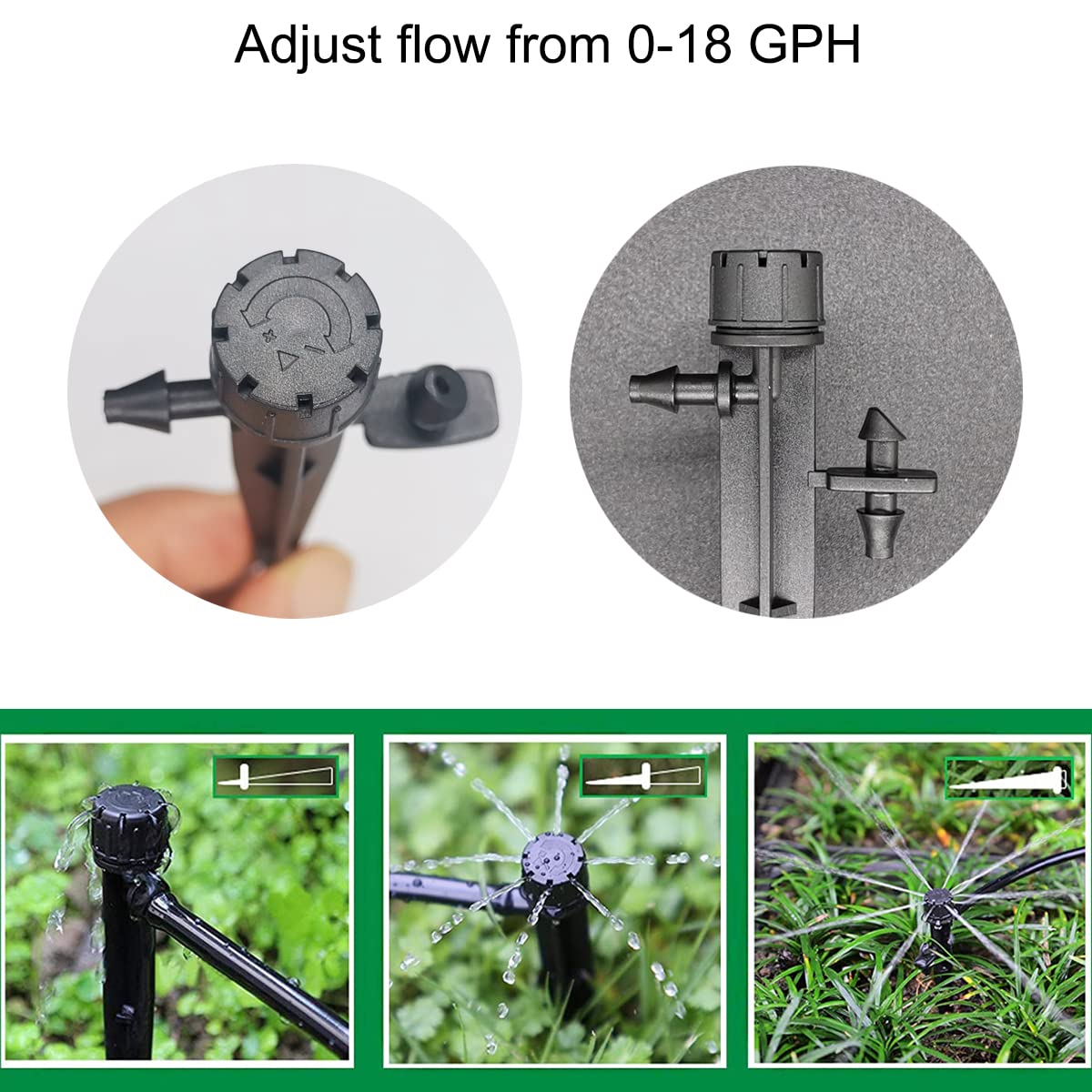 Topiverse self-flushing design reduces clogs during irrigation