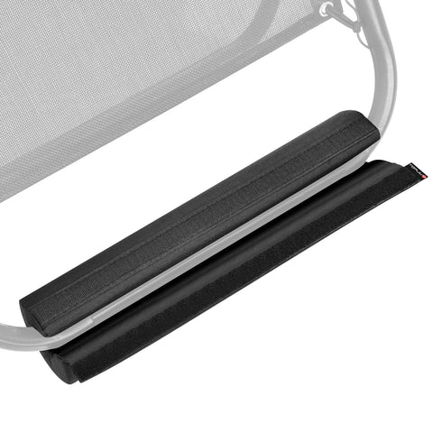 TopJUM black foot rest cushions set adds practical comfort.
