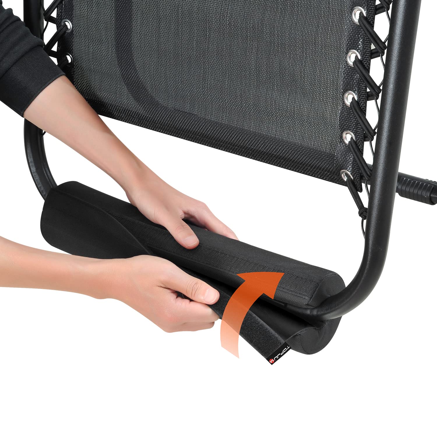 TOPJUM outdoor footrest in use on a patio lounge
