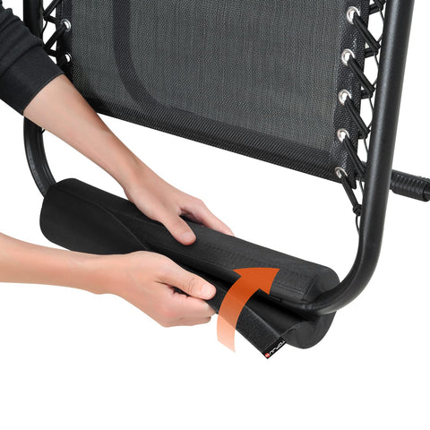 TOPJUM outdoor footrest in use on a patio lounge
