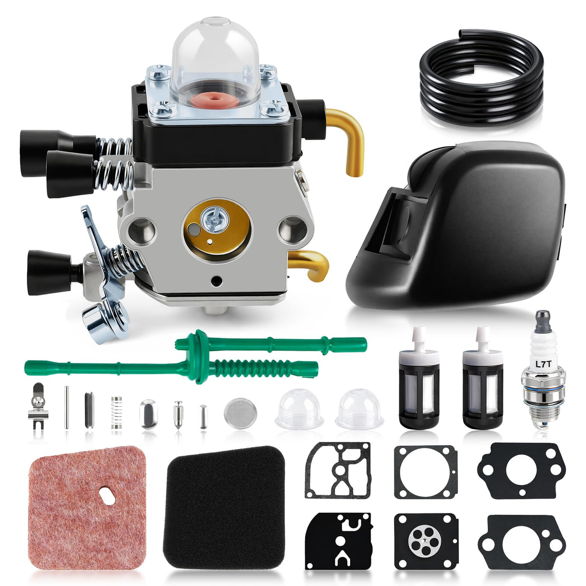 Topkidame carburetor detailed closeup highlighting rugged build and precise fit.