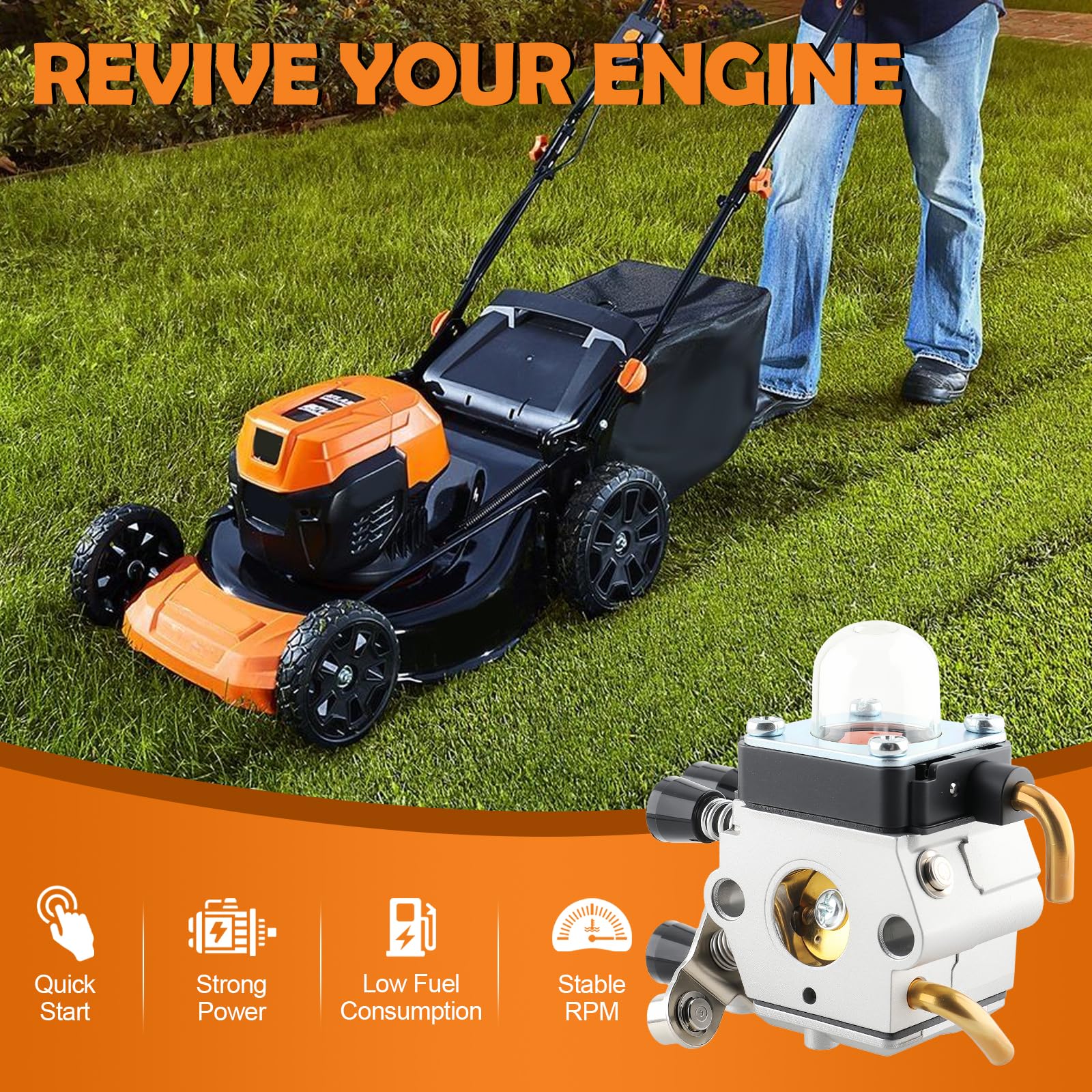 Topkidame carburetor fits STIHL FS38 FS45 for reliable performance.