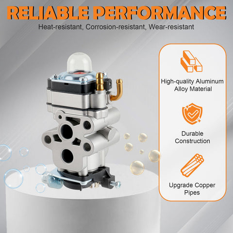 Topkidame carburetor for RedMax GZ30N fitment helps consistent fuel delivery under load.