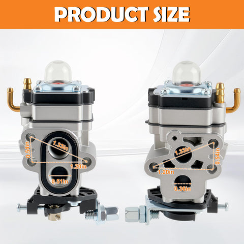 Topkidame carburetor for RedMax HEZ2460F fitment delivers steady fuel delivery for handheld blowers.