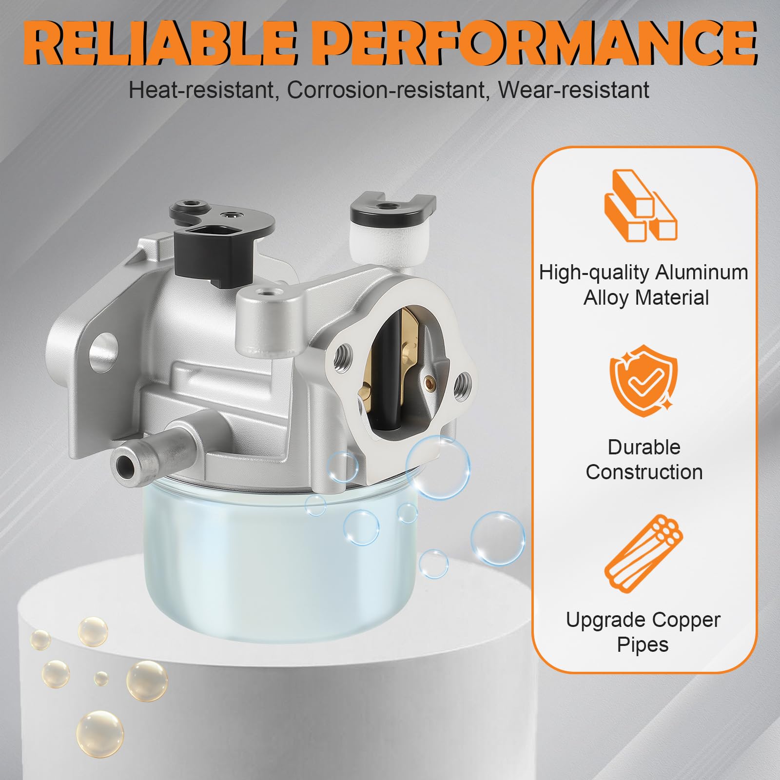 Topkidame Craftsman 675-series carburetor fits 6.75 hp mowers reliably.