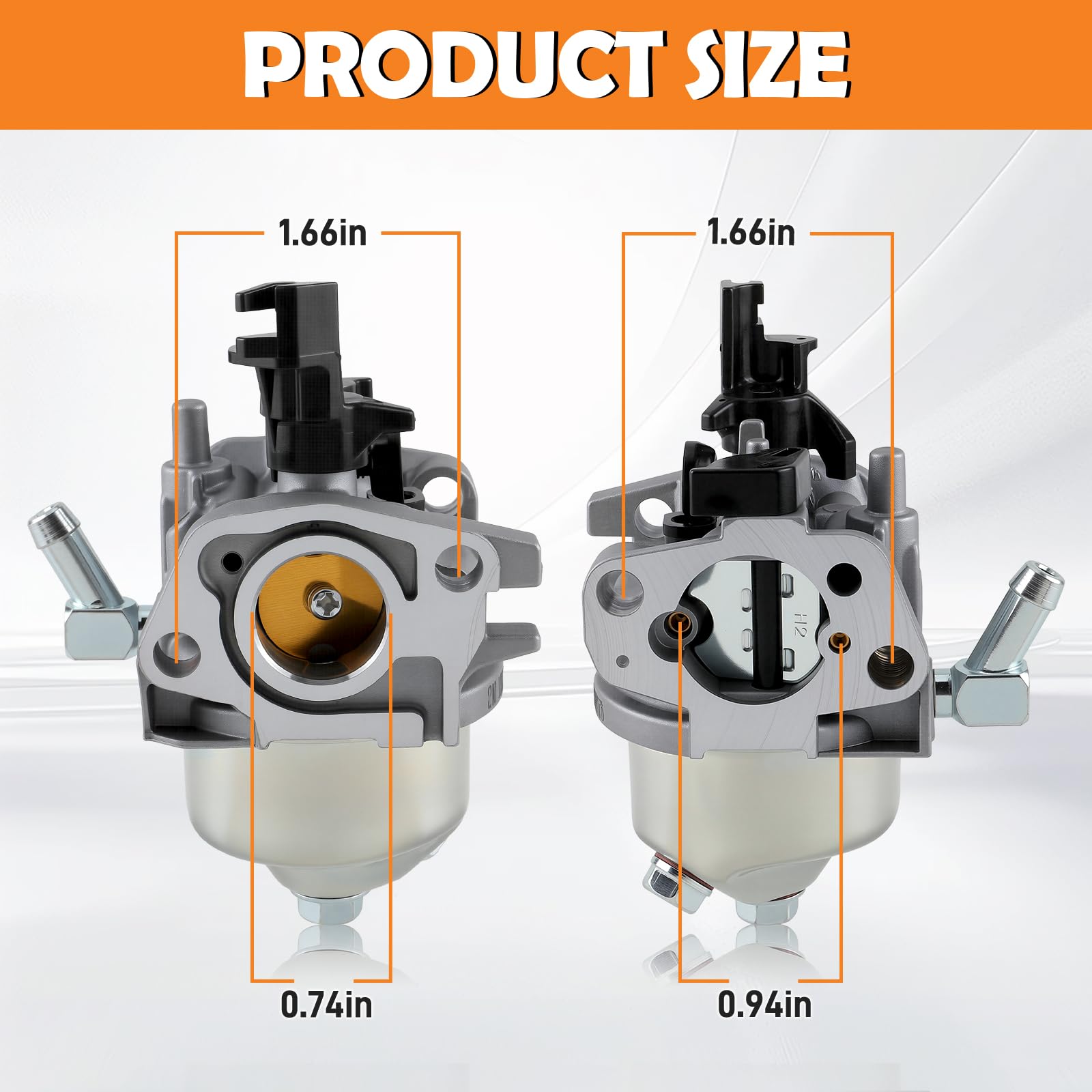 Topkidame Huayi carburetor packaging shows complete gasket kit for easy installation