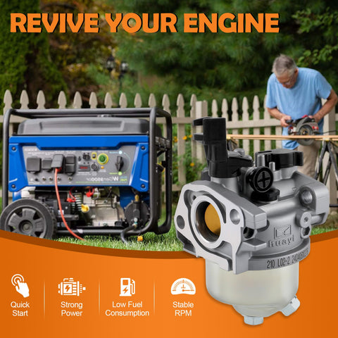 Topkidame Huayi carburetor in use with pressure washer shows versatility