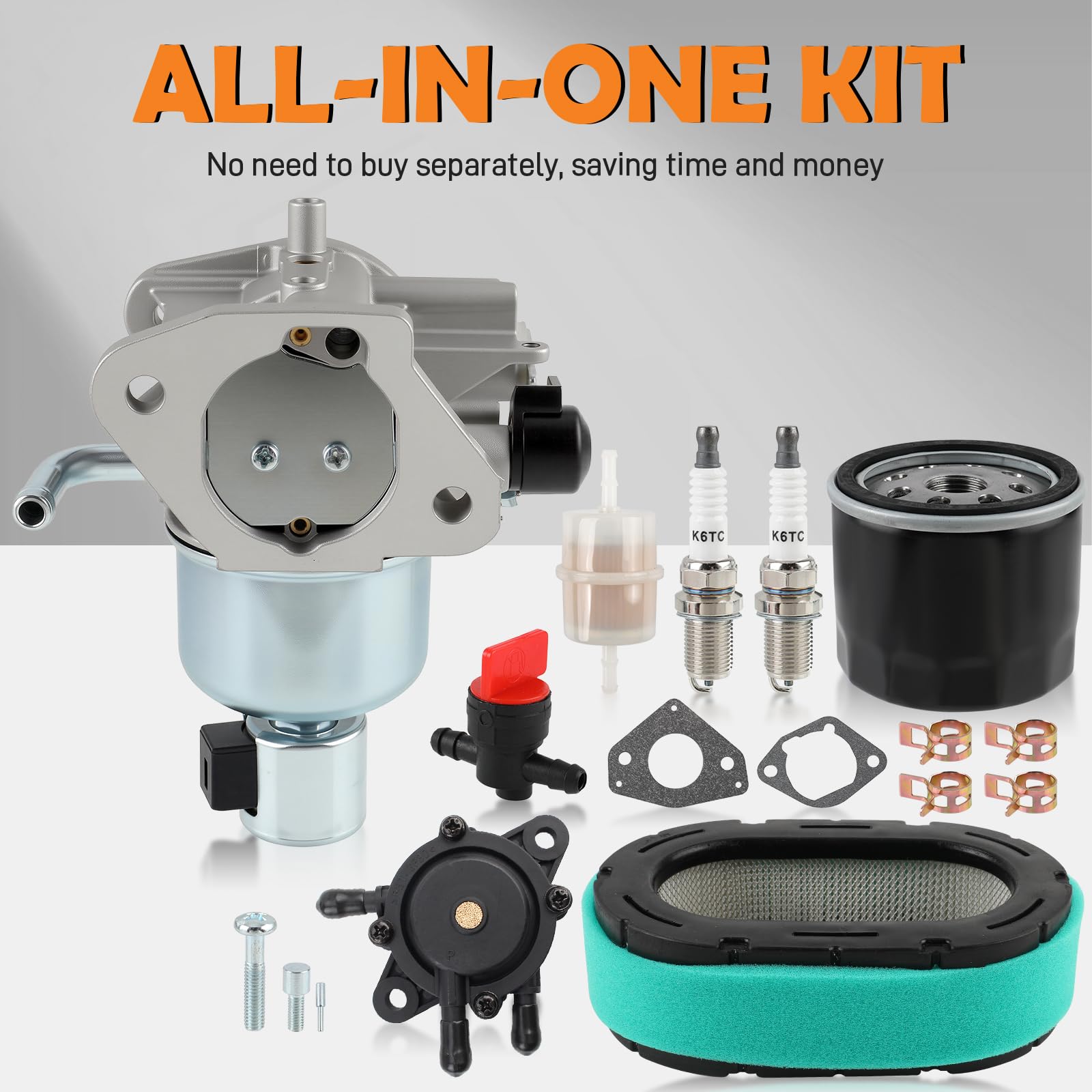 Topkidame spark plugs included for smooth ignition and quick starts