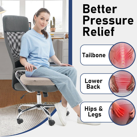 Topotdor round-corner seat cushions with ties stay securely on standard chairs.