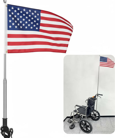 Topperfun flagpole dirt-bike-mount fits rugged bikes for outdoor signaling.