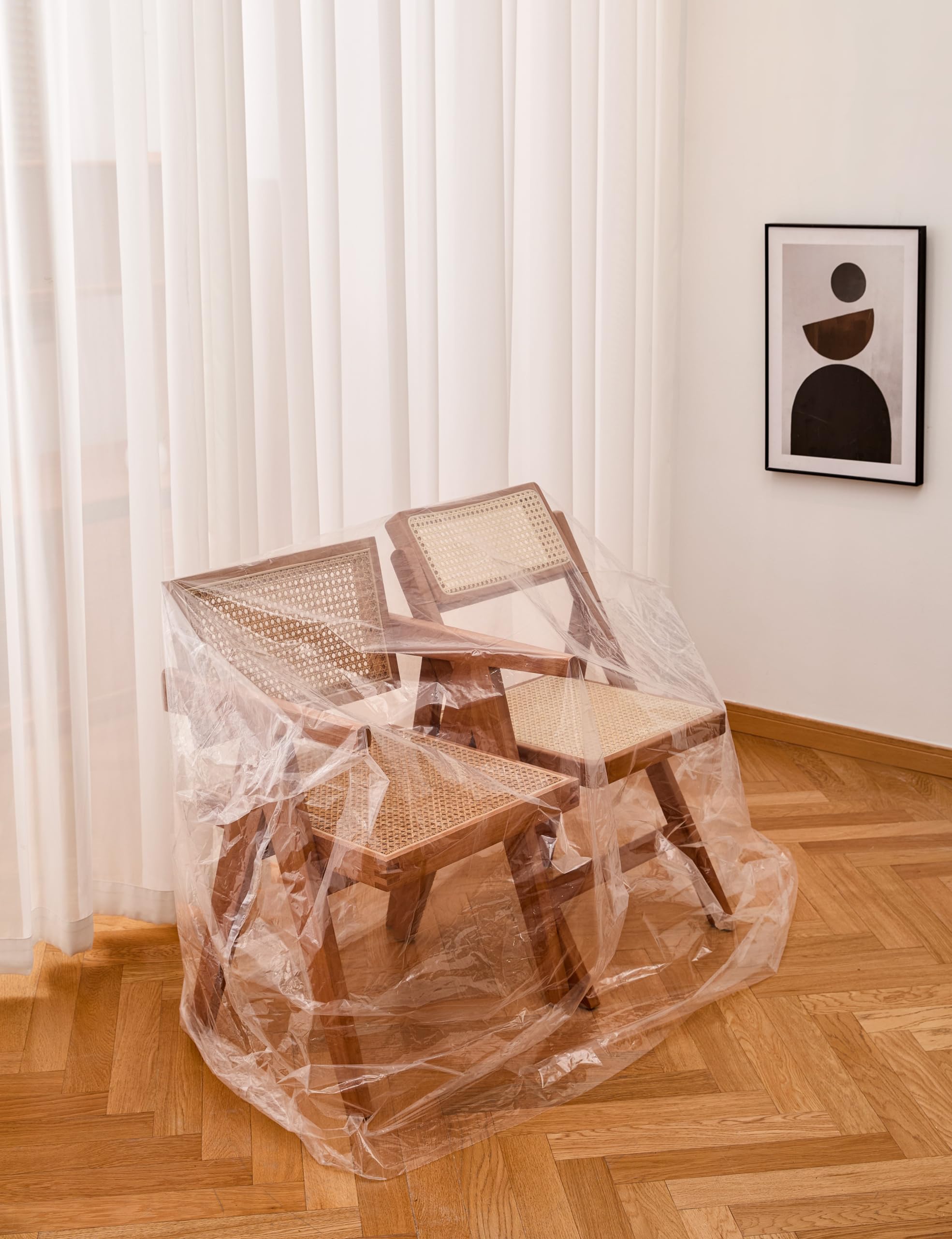 TopSoon recliner protective plastic bag keeps furniture safe during relocation