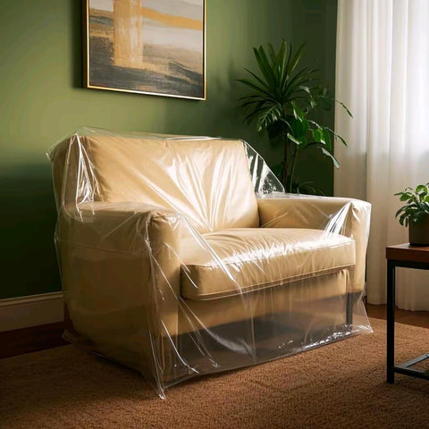 TopSoon transparent armchair cover suitable for long-term storage