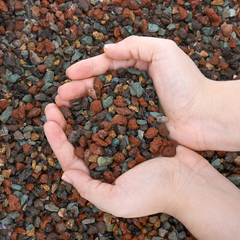 TOPZEA 12lb mix lava rocks for plants improve drainage and aeration.