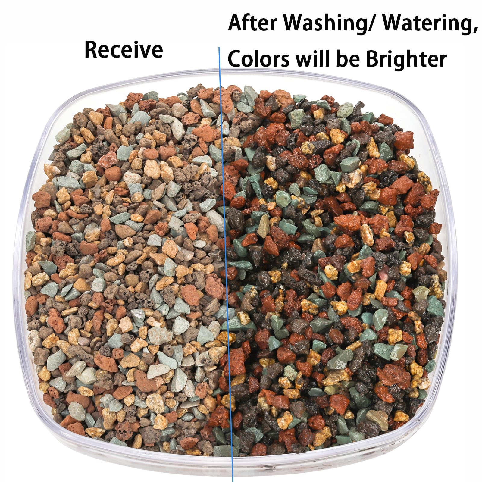 TOPZEA pumice lava rocks for succulents help prevent overwatering.