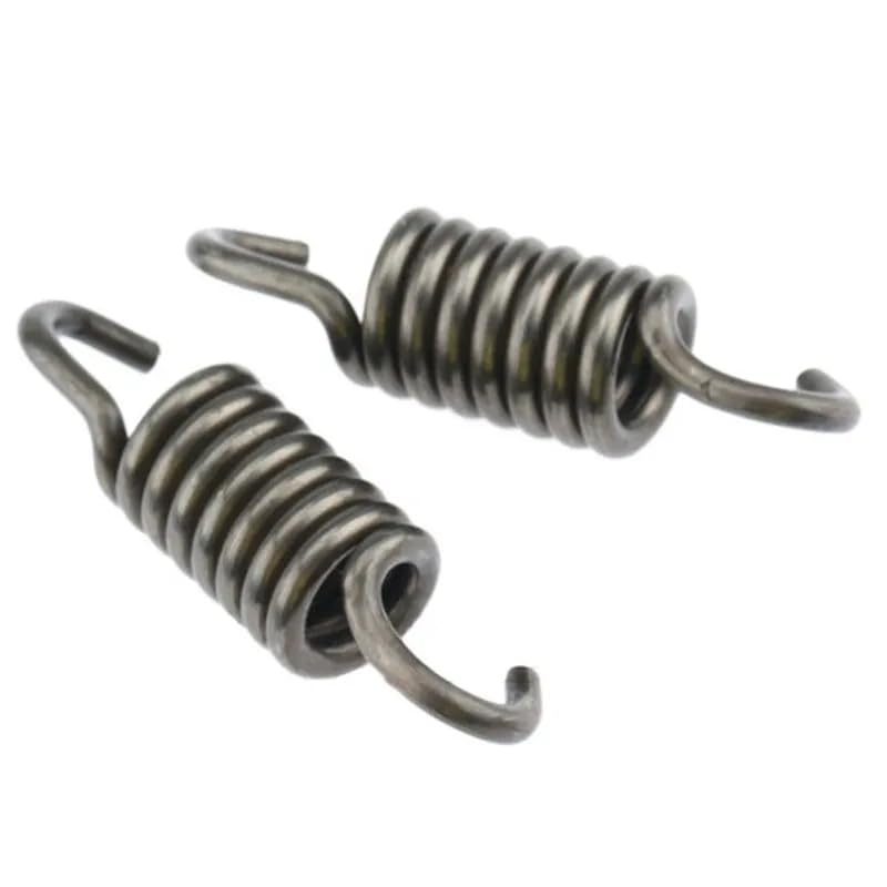 Springs installation on engine demonstrates proper tension and engagement.