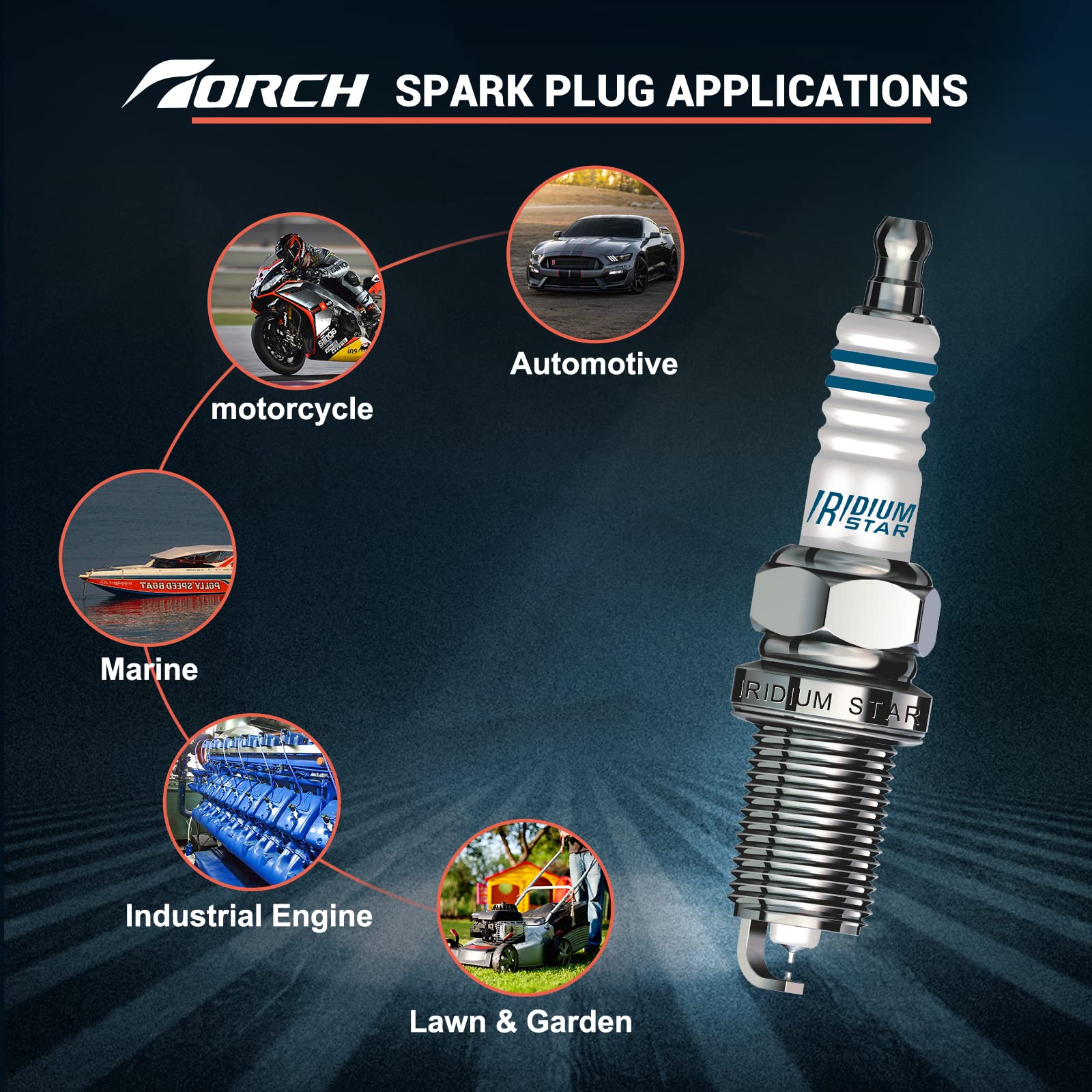 TORCH AC7R suitable for garden tools and outdoor equipment.