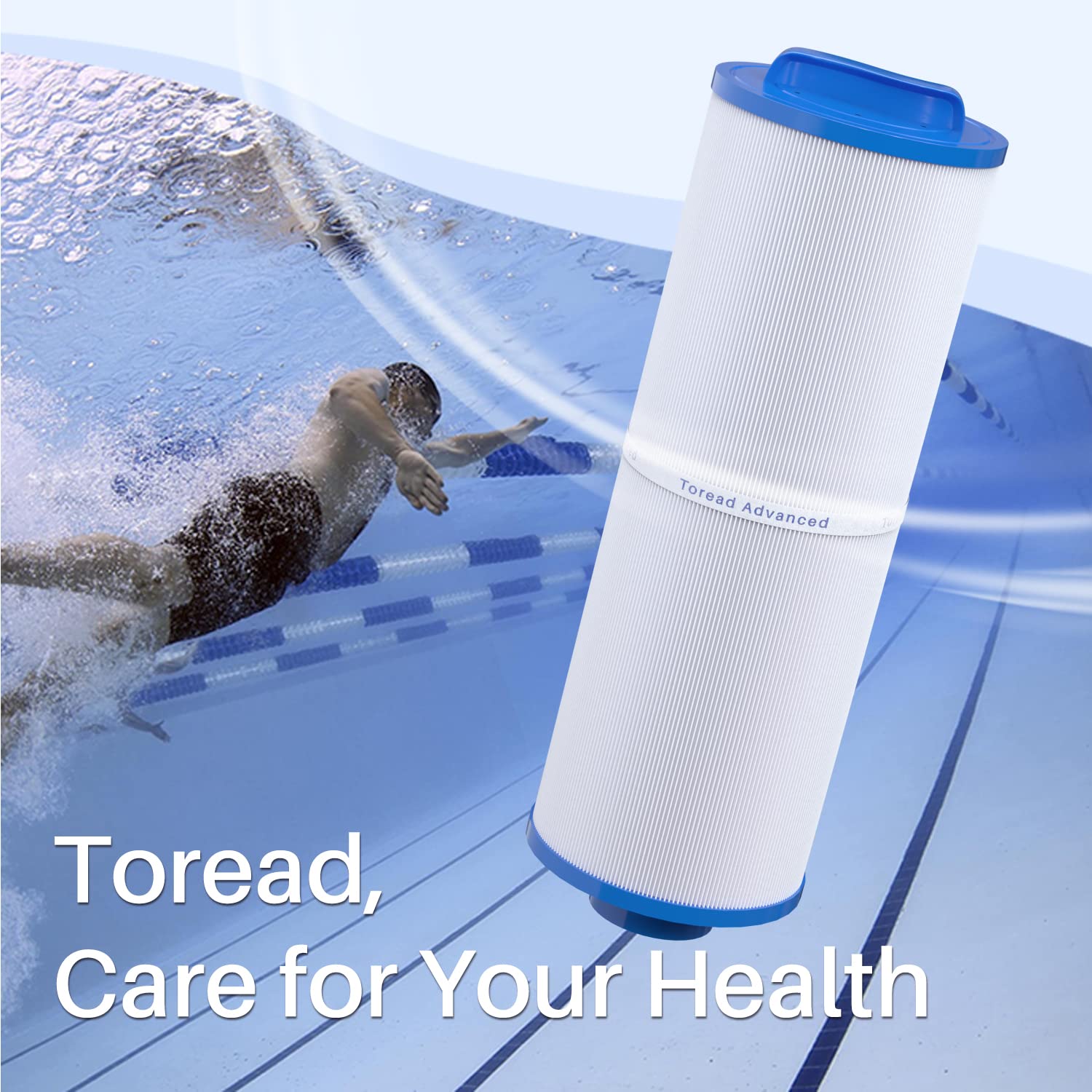 TOREAD 4CH-949 spa filter centre support maintains stable flow.