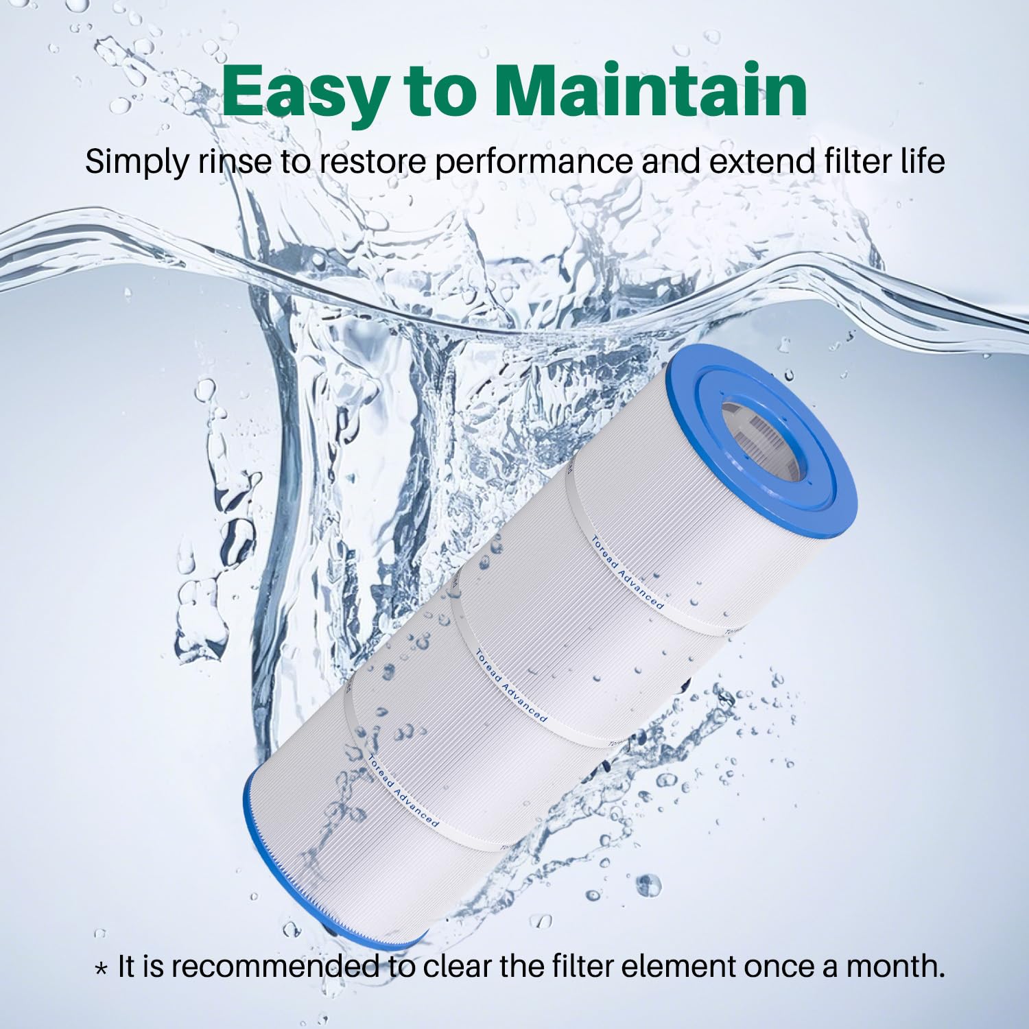 PA81 cartridge shows 25% thicker filtration fabric for stronger performance.