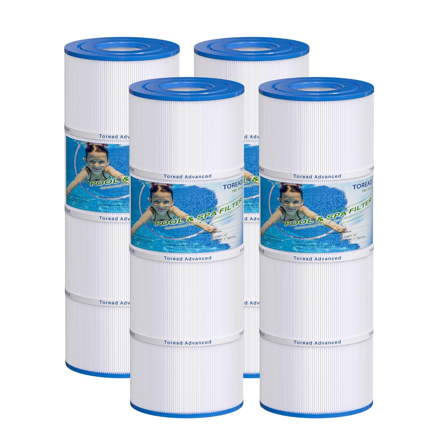 TOREAD PCC80 filter package indicates compatibility with CCP320 and Unicel C-7470.