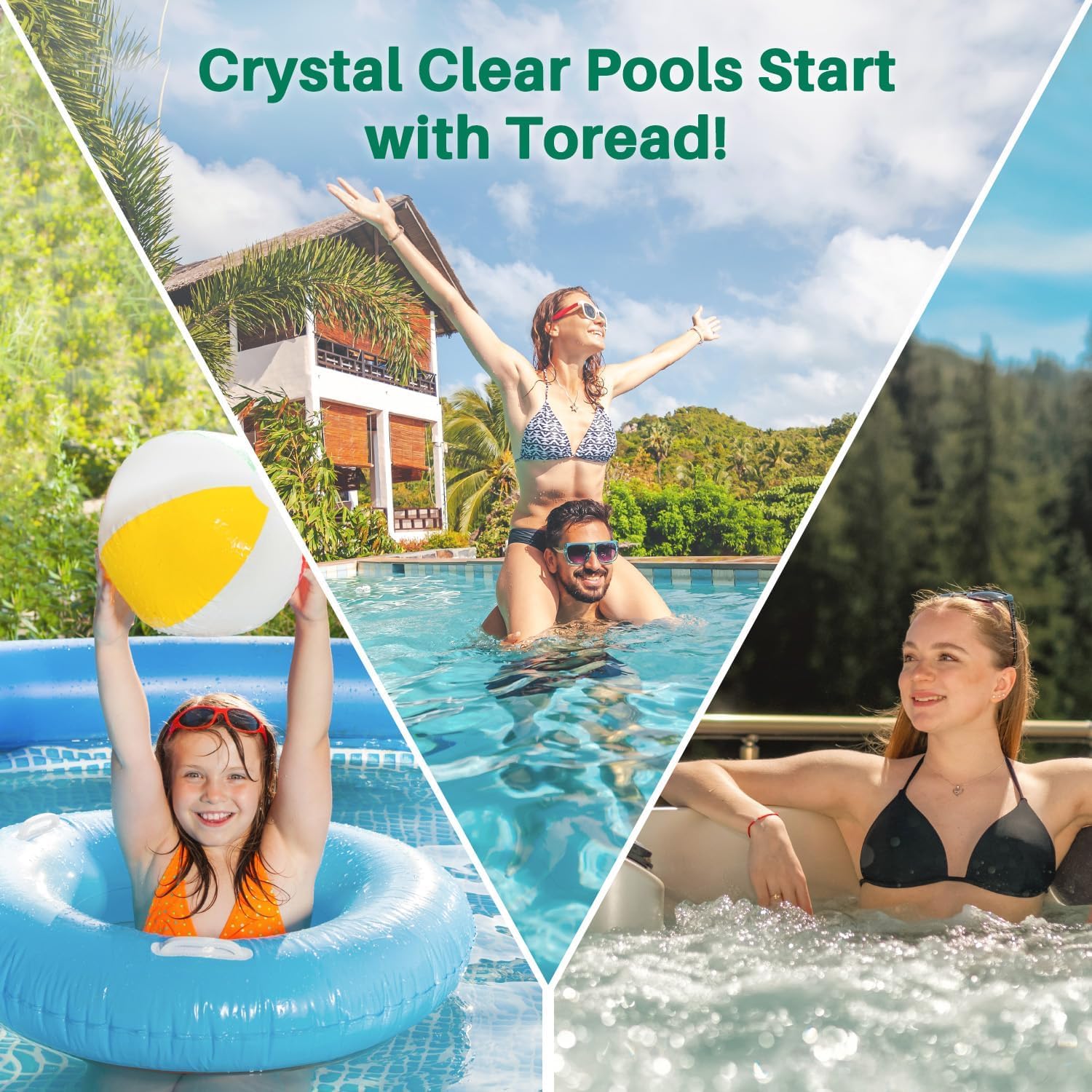 TOREAD PWK35B durability test scene in chlorine-ready construction.