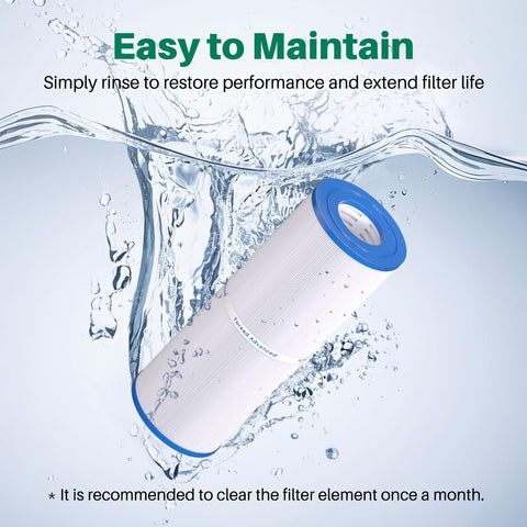 TOREAD TRF-4950 spa filter packaging highlighting 50 sq ft filtration