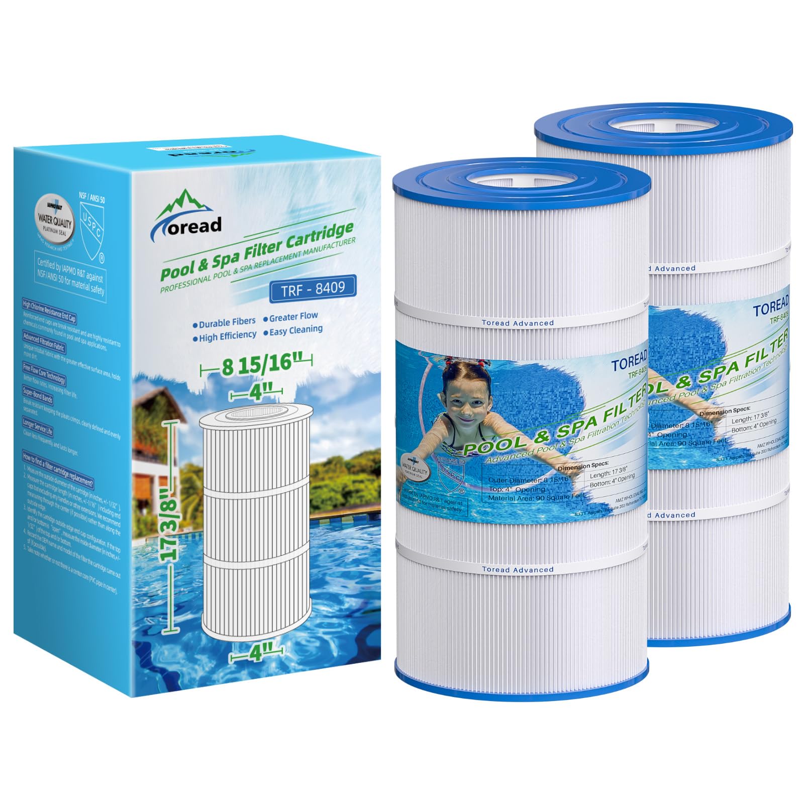 TOREAD TRF-8409 replacement filter element designed for broad compatibility and strong filtration.