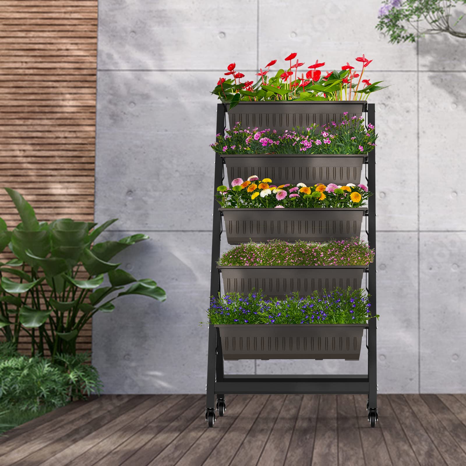 TOREVSIOR easy-assembly vertical garden setup for quick planting and harvests