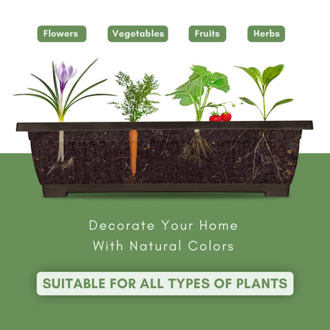 TOREVSIOR removable planter boxes simplify cleaning and replanting