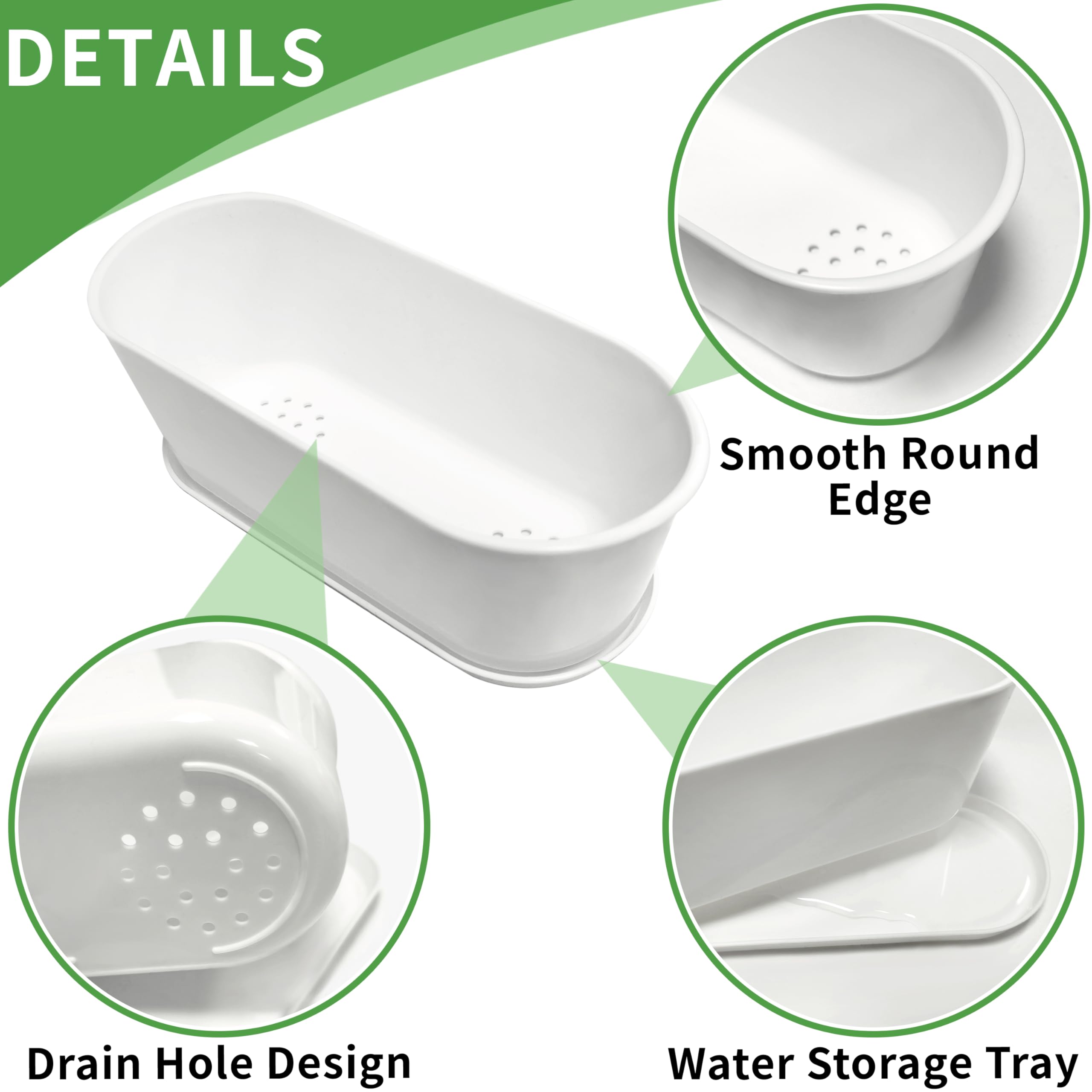 Torfican ABS plastic planter offers durable, weather-resistant outdoor use.
