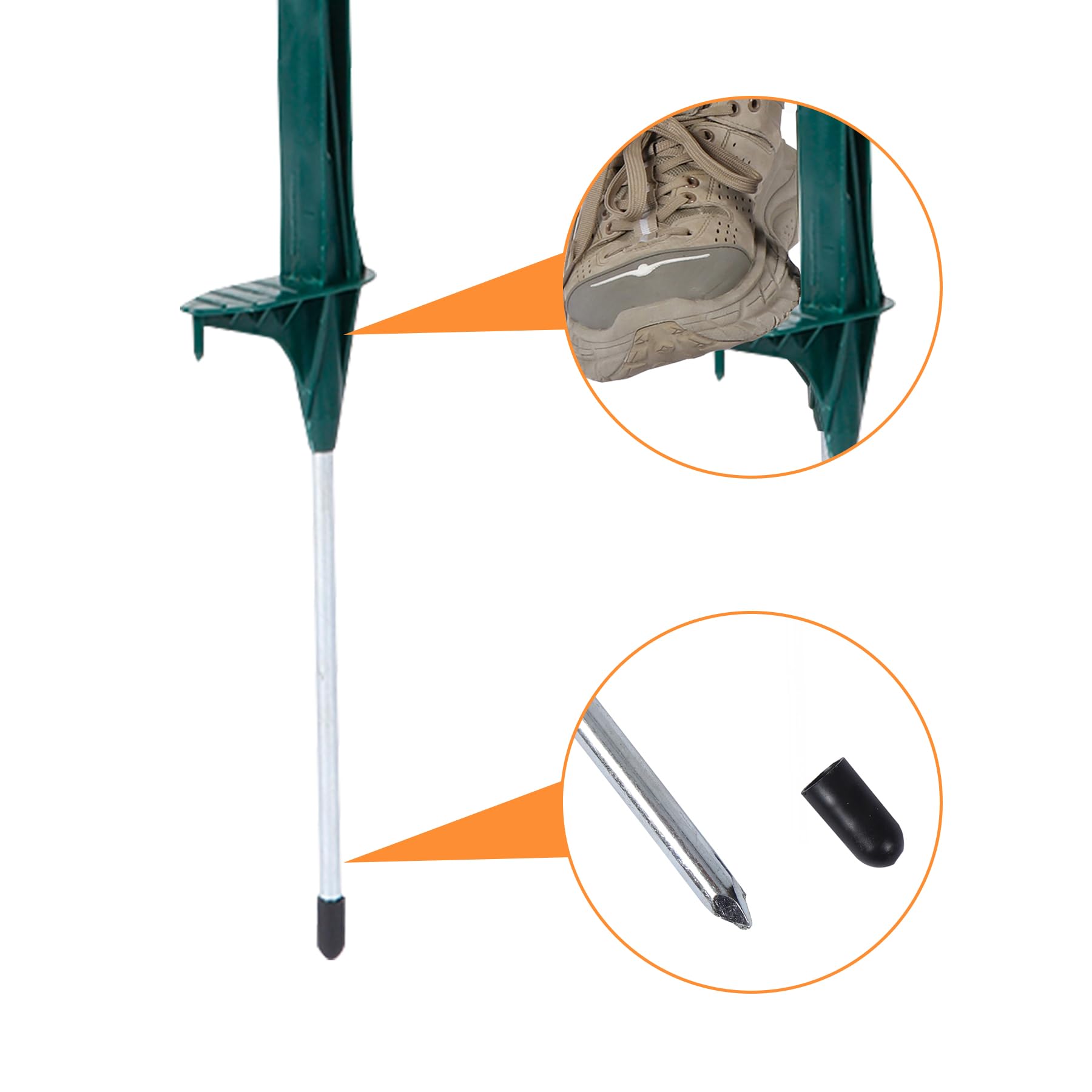 Toriexon fence posts designed for outdoor installation with stable ground anchoring.