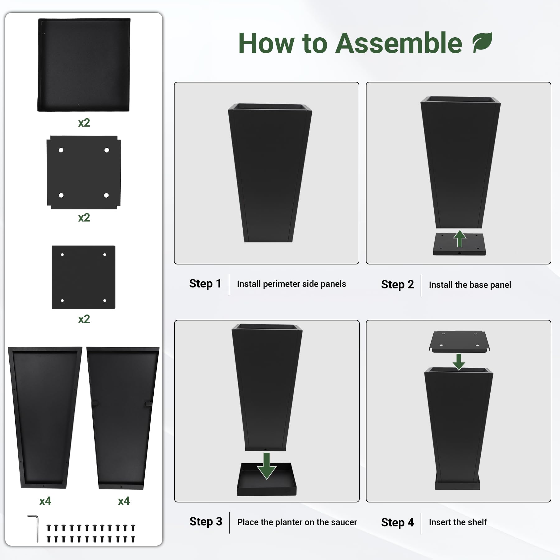 Toriexon 30-inch tall planters for dramatic vertical gardening