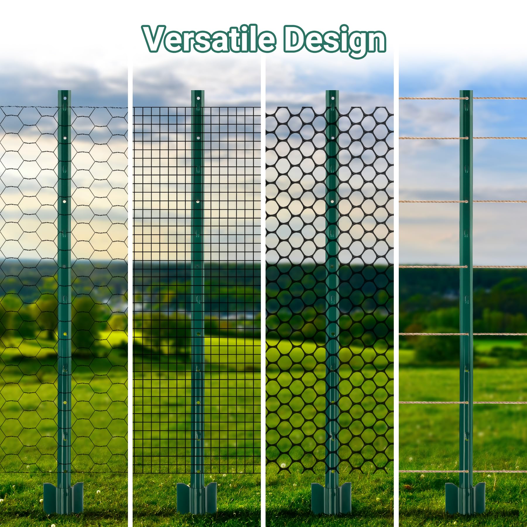Toriexon anchor plate U post providing extra ground stability.