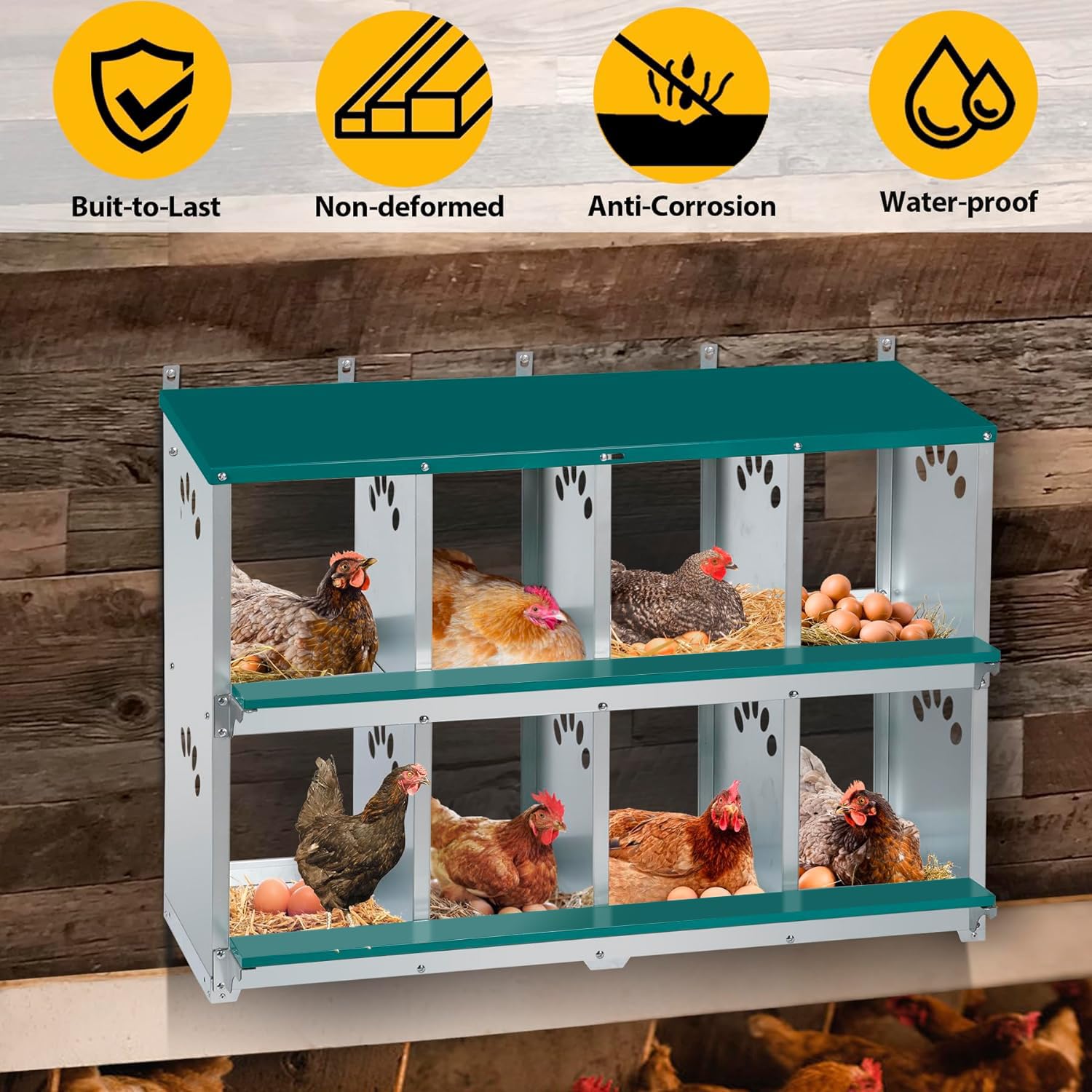 Toriexon egg collection design enables quick, clean access to eggs.