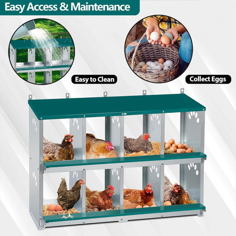 Toriexon versatile nesting box fits various coop sizes and layouts.