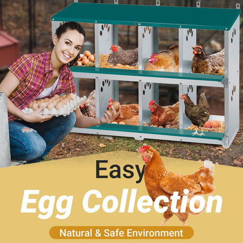 Toriexon wall-mount nesting box saves coop space and keeps eggs organized.