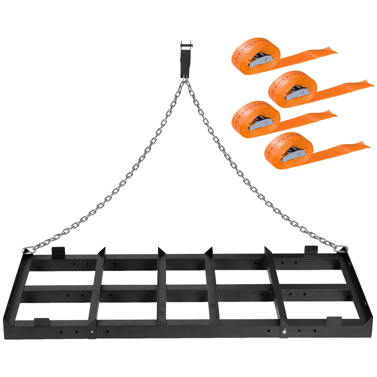 Toriexon drag harrow side view on a gravel driveway for leveling
