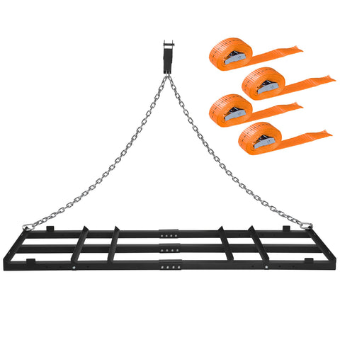 Toriexon drag harrow 6ft frame showcases heavy-duty steel for durable driveway grading