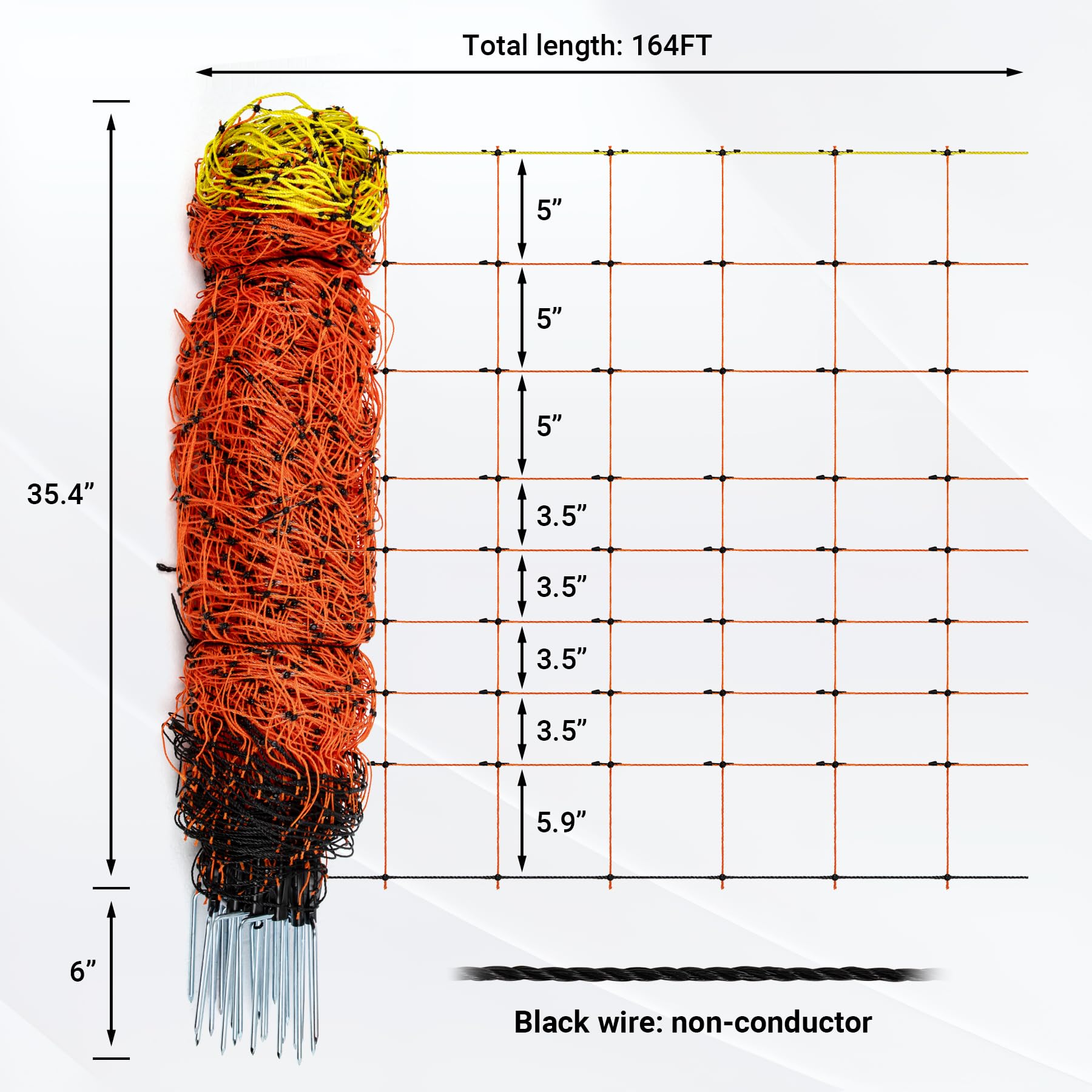 Toriexon netting with durable PE mesh for long-lasting garden protection