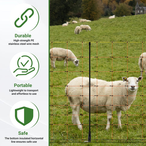 Toriexon netting is lightweight and rolls out for fast setup