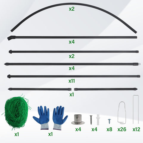 Toriexon Garden Arch Trellis decorative arch enhances garden entry points.
