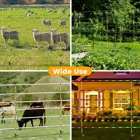 Toriexon fence posts protect livestock and pets by defining secure garden boundaries