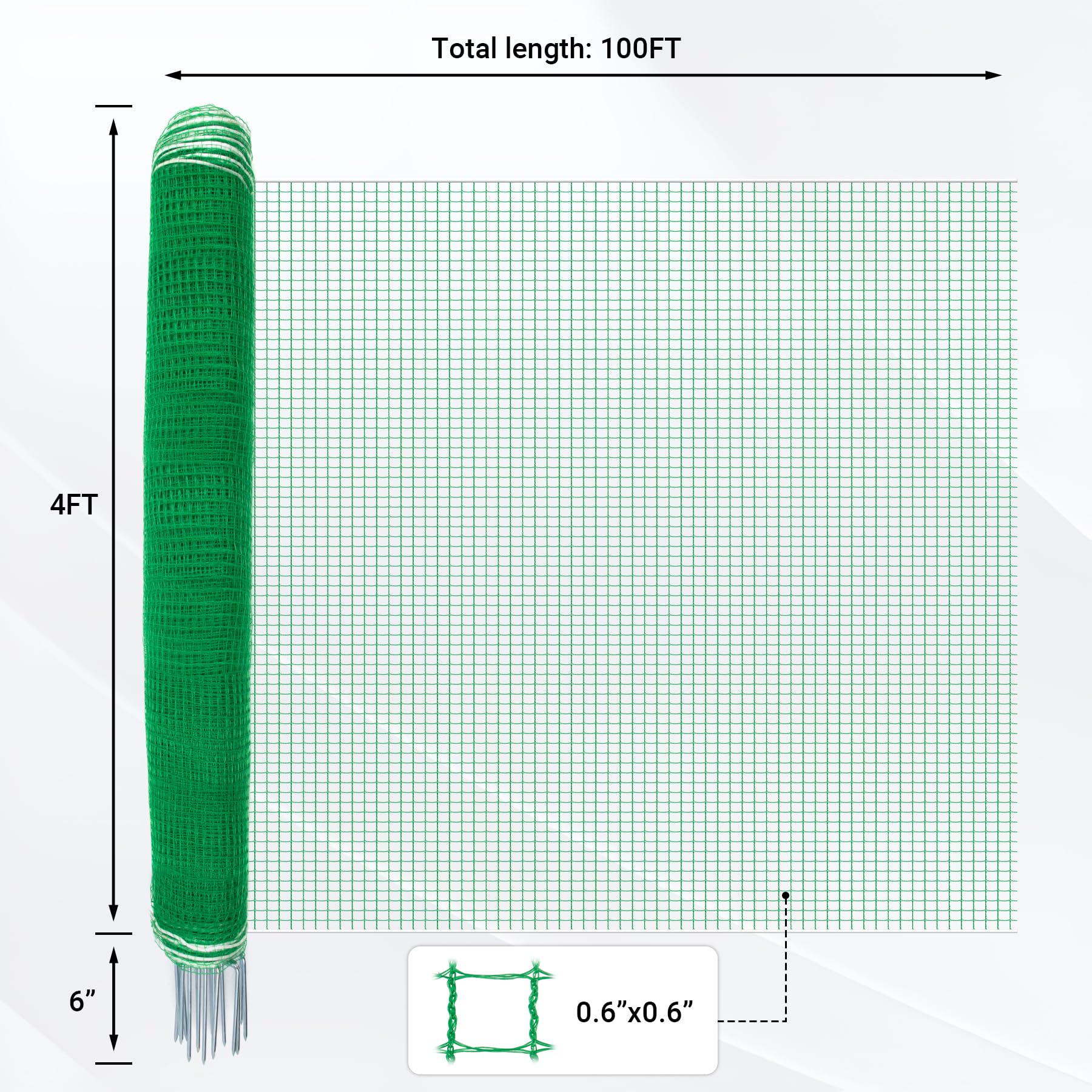Toriexon non-electric mesh, designed for secure animal containment.