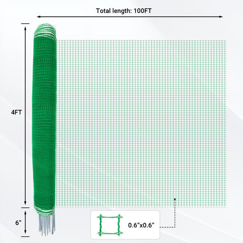 Toriexon non-electric mesh, designed for secure animal containment.
