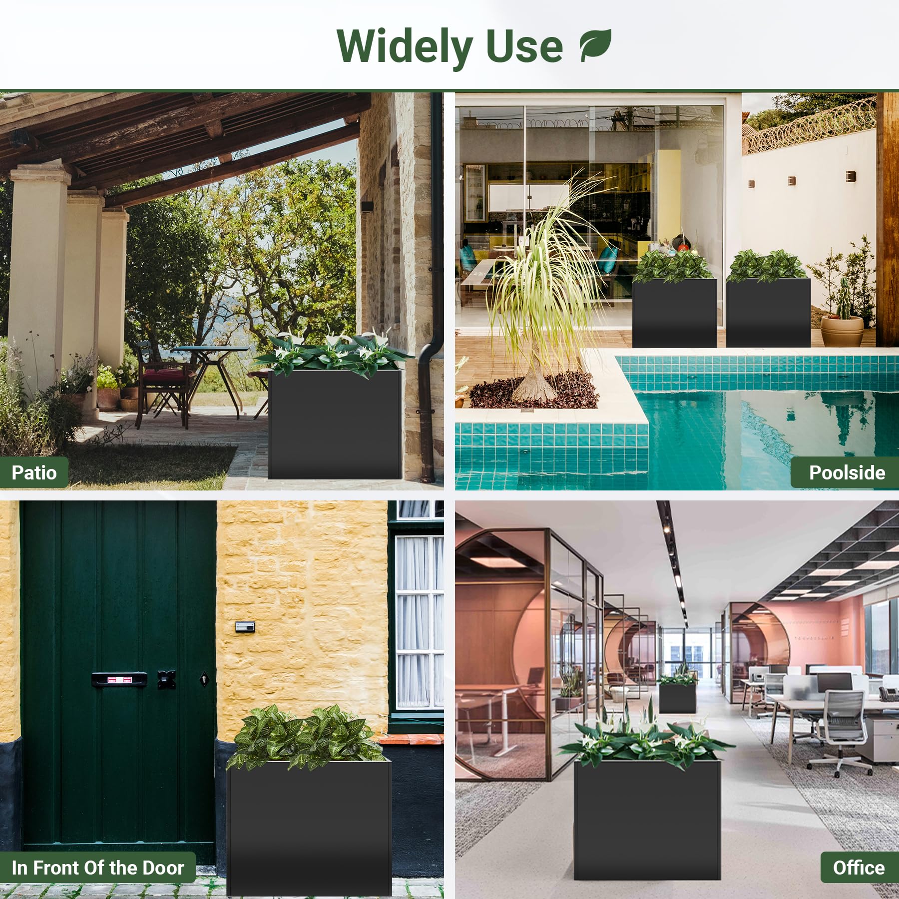 Toriexon privacy screen concept using tall grasses in the planter box.