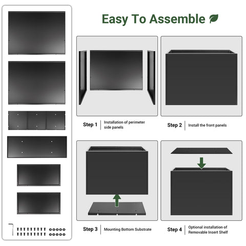 Toriexon assembly kit image outlines tool-free setup with included hardware.