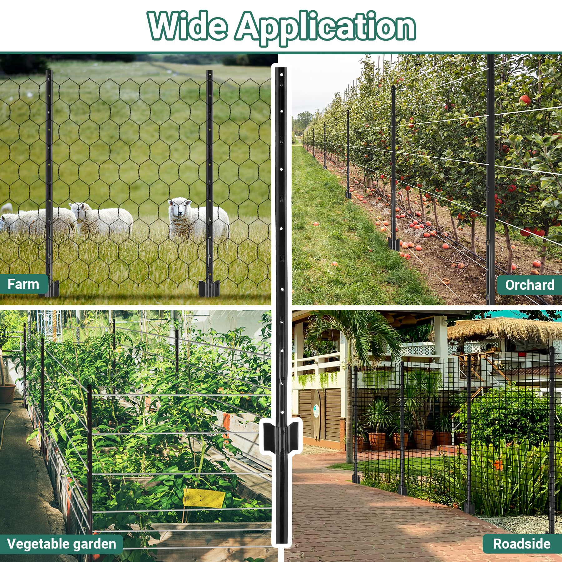 Toriexon powder-coated finish resists weather and corrosion for outdoor use.