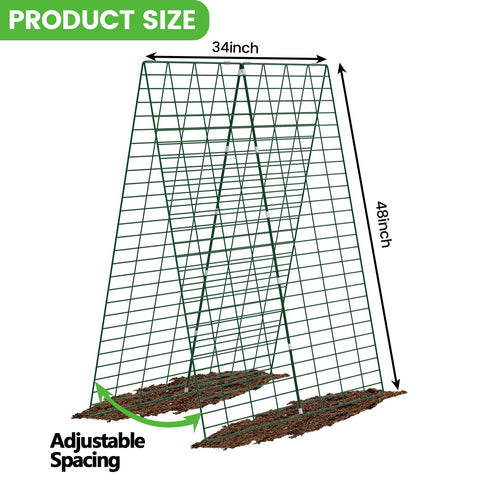Toriexon steel frame with green powder coating resists rust and corrosion
