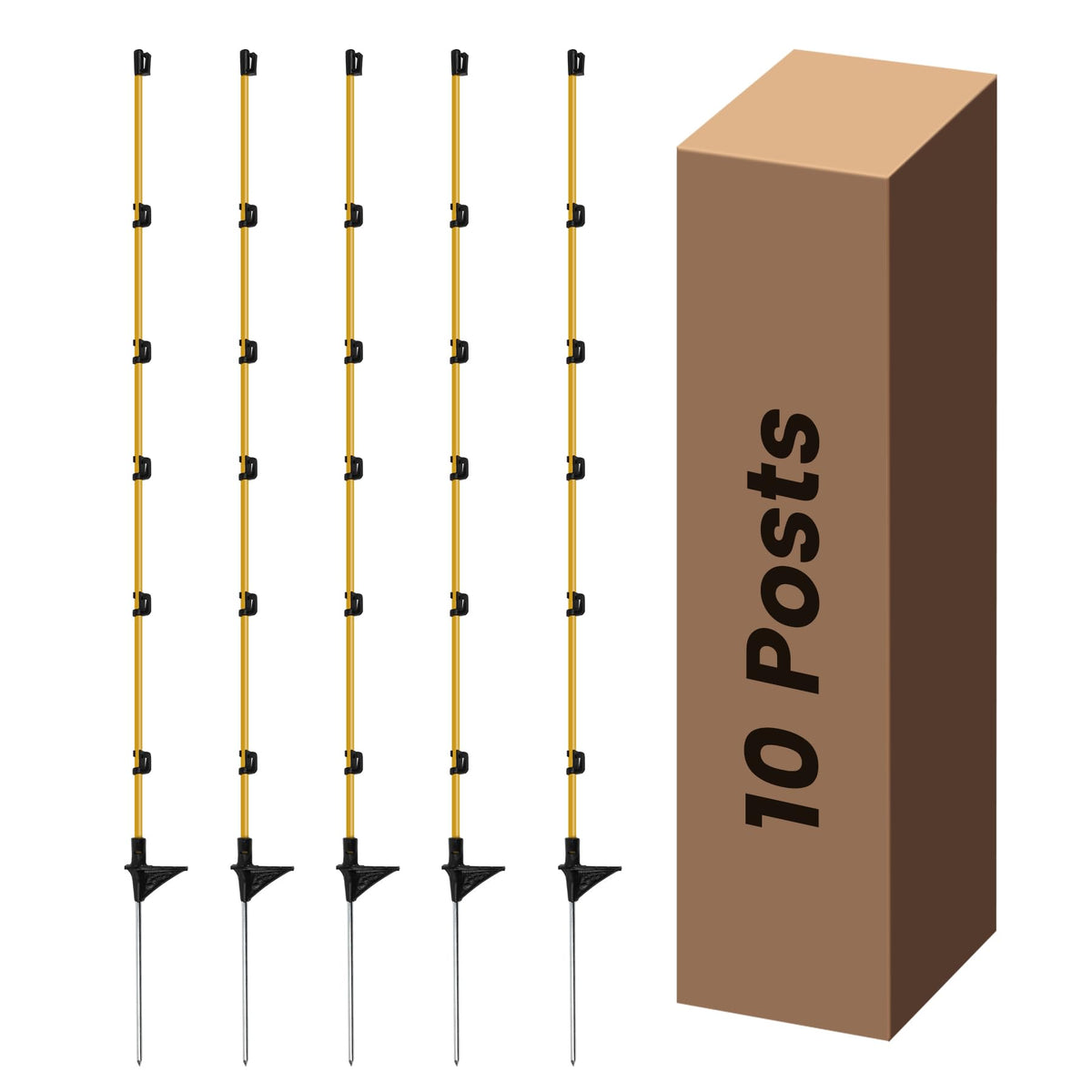 Toriexon Step-In Electric Fence Post 50-Inch for fast boundary setup.