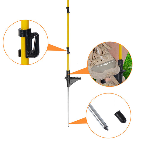 Toriexon Step-In posts create quick temporary fencing for farm and yard.