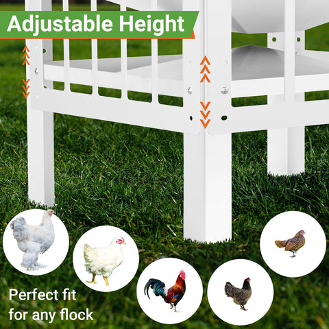 Toriexon chrome handles simplify moving the feeder.